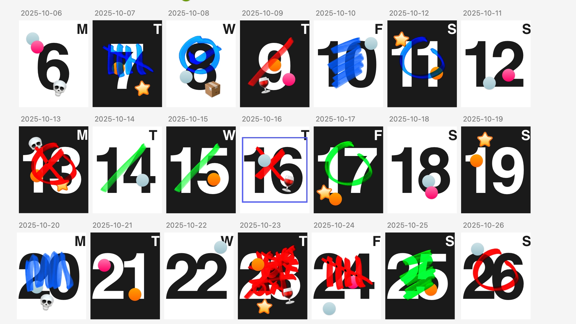 Marking the Days